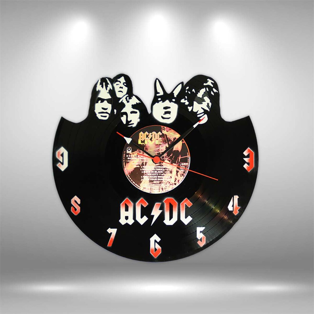 ACDC Vinyl Record Clock - Etsy