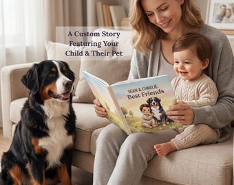 Personalized Toddler and Pet Story Book, First Best Friend Gift, Baby’s First Pet Bond Keepsake, Custom Child Storybook for Dog Cat Lovers