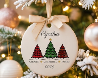 Chosen Family Ornament, Personalized Sisters by Choice Christmas Keepsake, Best Friend or Soul Sister Gift, Meaningful Family by Choice