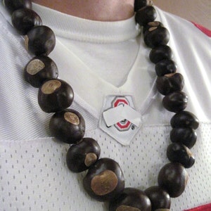 Ohio Buckeye Necklace All Real OHIO Buckeyes