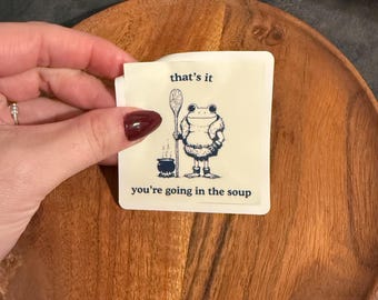 Funny Frog Sticker