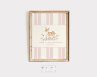 Impression de chambre d'enfant avec crainte et merveille – Art mural psaume 139:14 pour chambre de bébé, décoration de chambre d'enfant chrétienne, oeuvre d'art pour chambre d'enfant