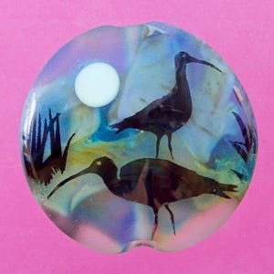 Curlew Bird Pendant for Seashore Walkers and Birders
