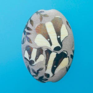 Cheeky Badger Pendant Handmade Bead for Rebels and Radicals