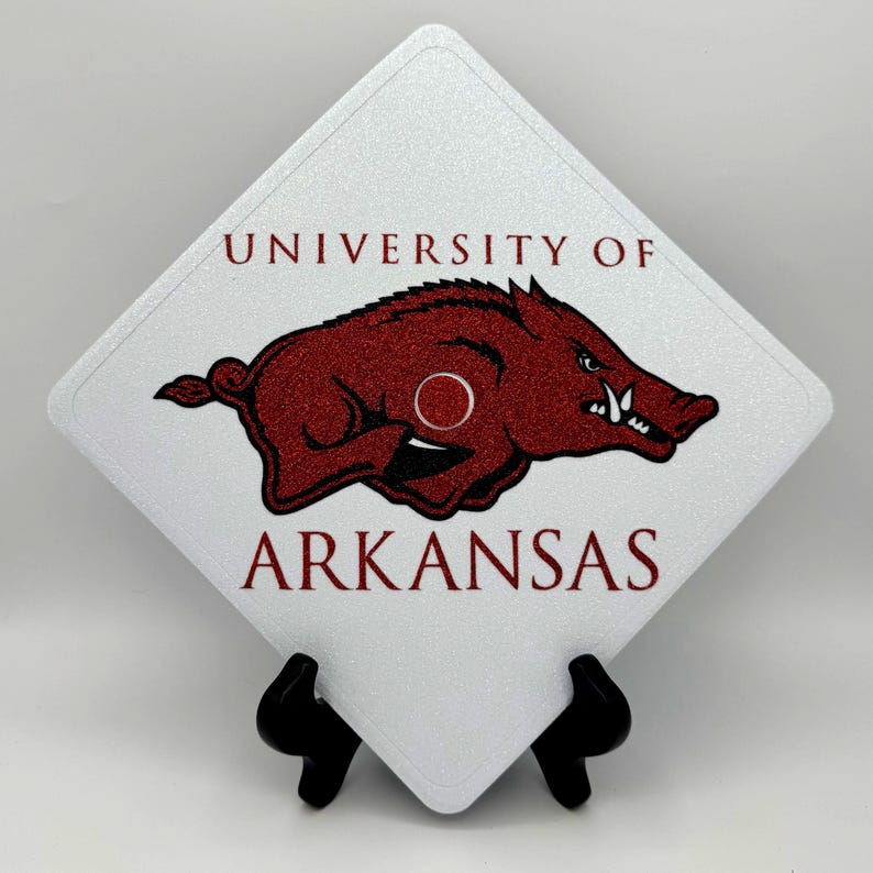 Bold Boards Custom Graduation Cap Topper: University of Arkansas ...