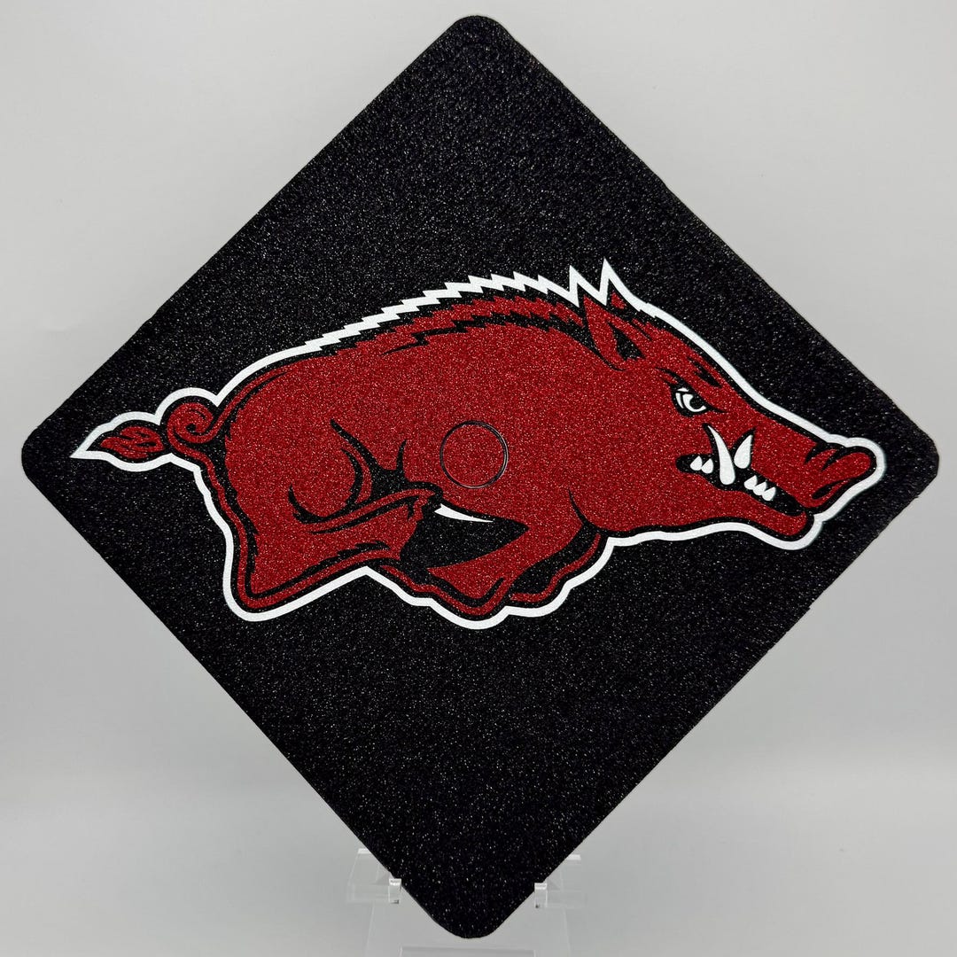 Bold Boards Custom Graduation Cap Topper: University of Arkansas ...