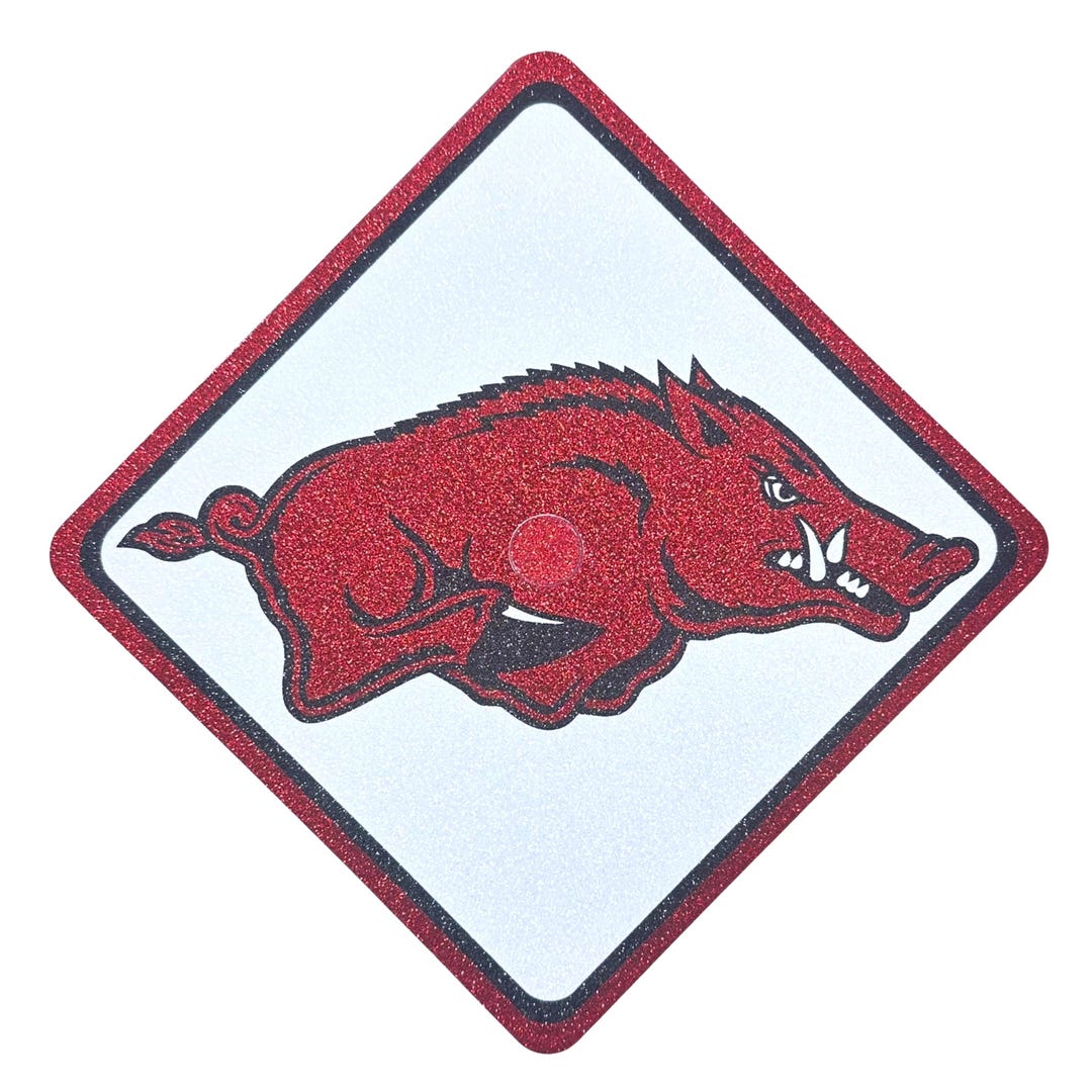 Vector Arkansas Razorback Graduation Bold Boards Custom Graduation Cap Topper: University of Arkansas ...