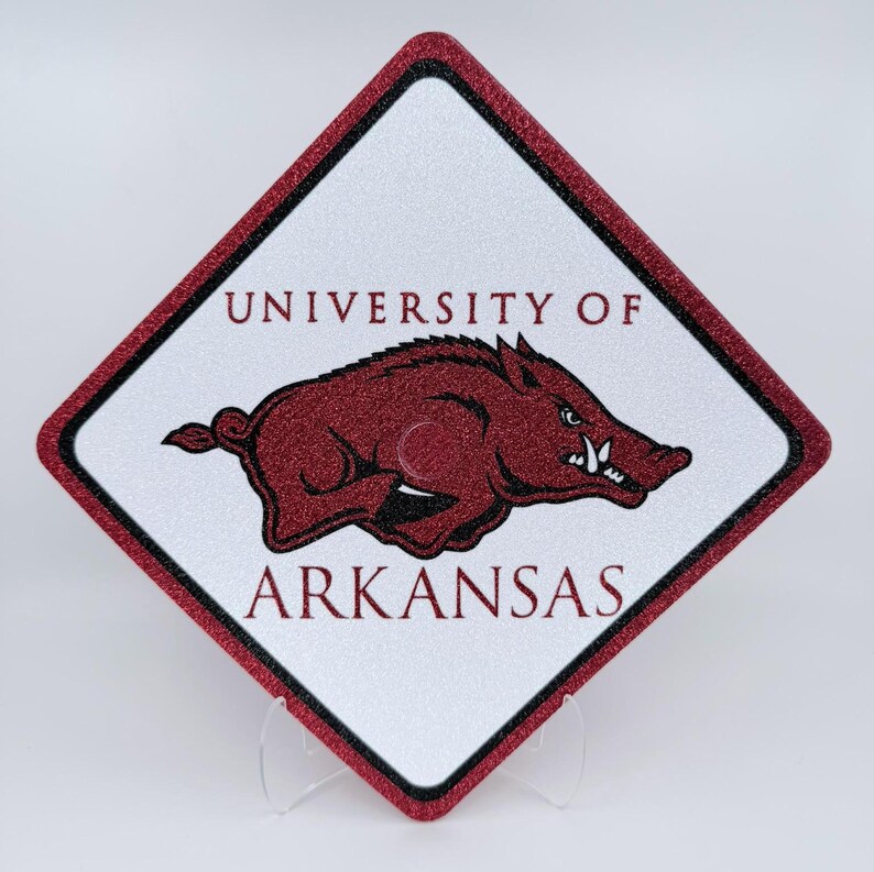 Bold Boards Custom Graduation Cap Topper: University of Arkansas ...