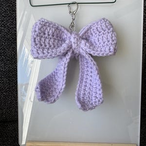 Crochet Bow Keychain