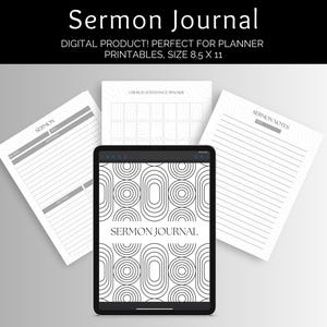 Christian Sermon Journal | Grow Closer to God Daily | Digital Download