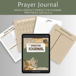 Christian Prayer Journal | Grow Closer to God Daily | Digital Download