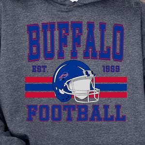 Buffalo Football Sweatshirt, & Vintage Buffalo Tee, Game Day Hoodie, Unisex