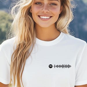 Personalized Spotify Song Code Shirt: Custom Music Gift Tee