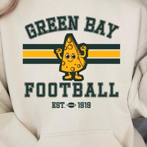 Green Bay Football Fan Hoodie Sweatshirt | Trendy Packers Crewneck for Game Day | Birthday & Christmas Gifts