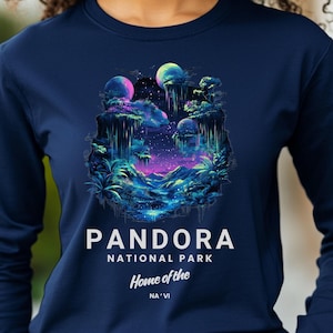 Avatar Land Shirt | Pandora Art & Na&#39;vi Disney Trip Tee | The Way of Water Theme Park Gift