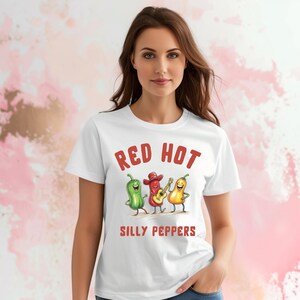 Silly Peppers Graphic Tee: Unisex Cotton Chili Shirt