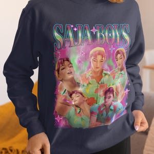 Kpop Demon Hunters Hoodie – Saja Boys Huntrix Anime Graphic Hoodie for Kpop Fans and Collectors of Unique Korean Pop Merch Style