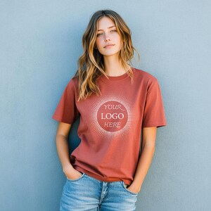 Your Logo Here Business Shirt | Custom Company Logo T-Shirt | Team Brand Design Personalized Tee