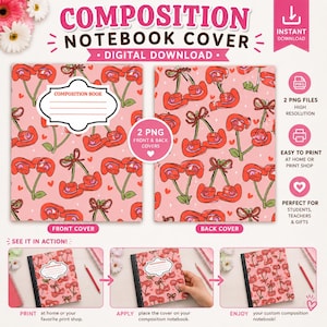 Cowgirl Cherries - Composition Notebook Cover PNGs