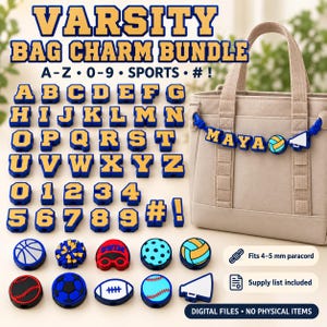 BUNDLE Horizontal Bag Charms for Yeti Camino Bogg Bag Accessories