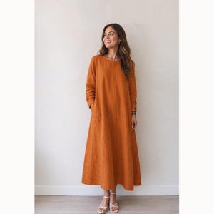 lithuania linen dress Linen Wrap Dress | AmourLinen
