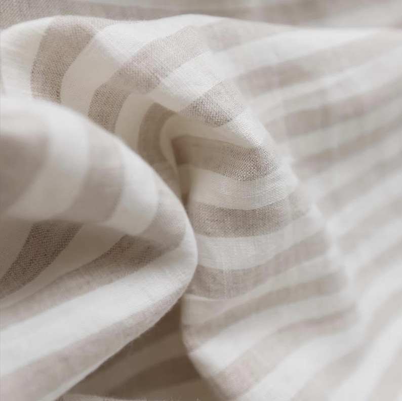 Linen fabric material for curtains and tablecloth