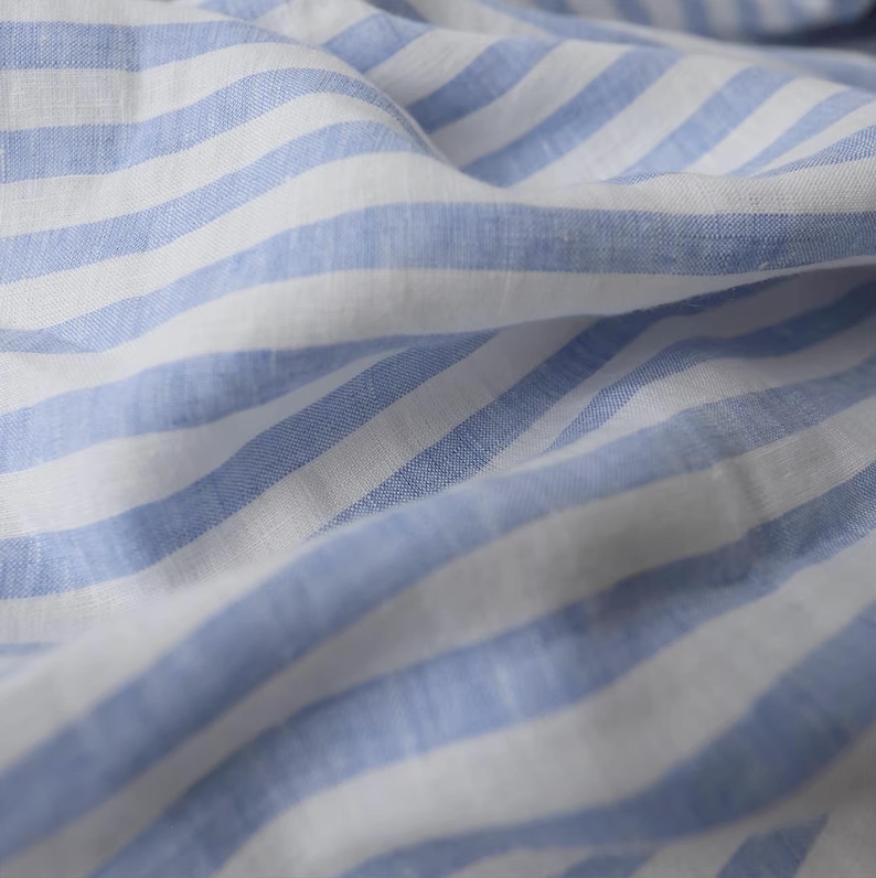 Striped linen cloth natural fiber fabric