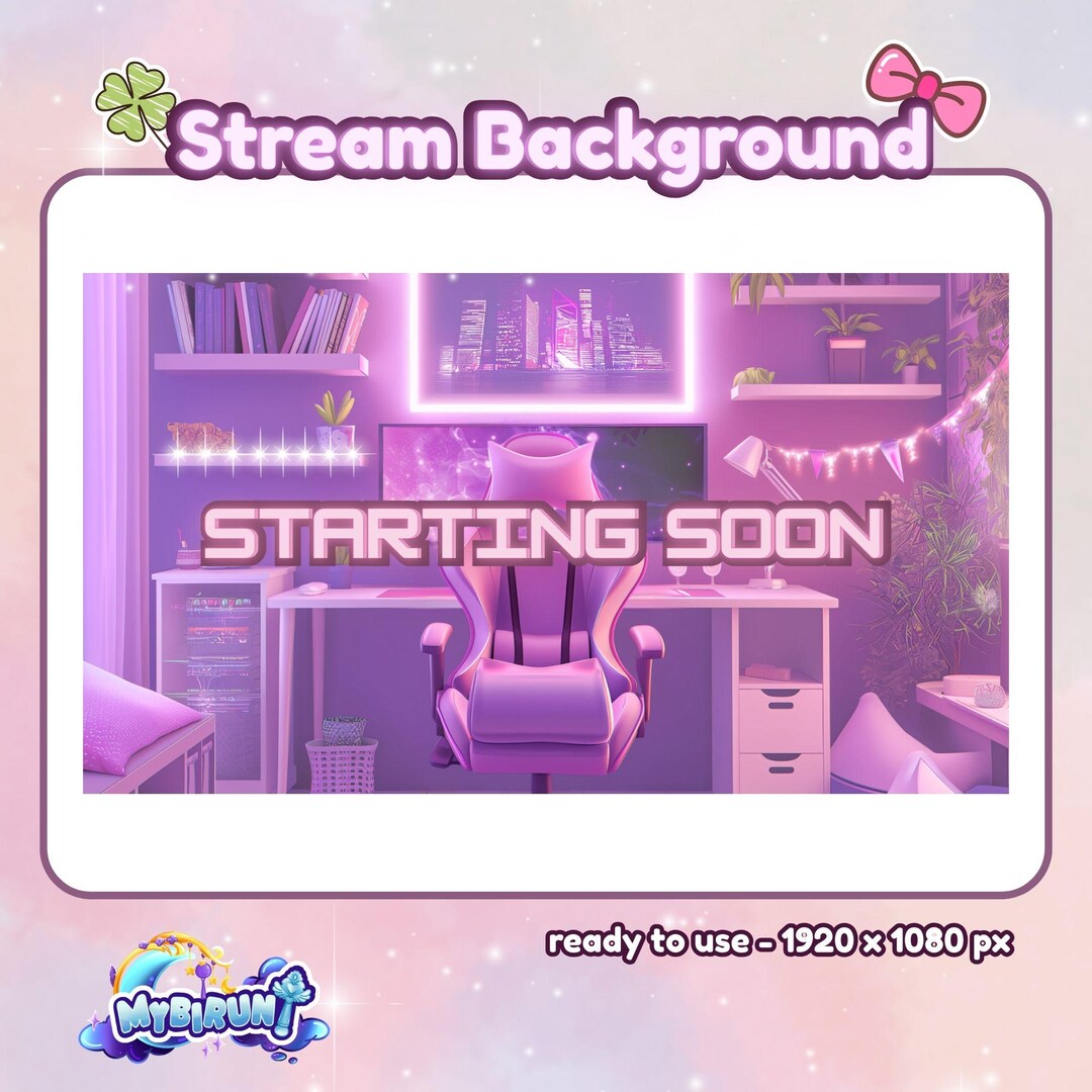 Animated Stream Background, Game Room Background, Starting Soon ...