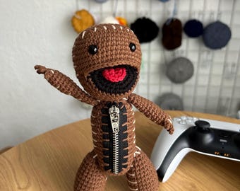 手作り茶色いぬいぐるみ ビデオゲーム「サックボーイ 大冒険」のサックボーイぬいぐるみ - Etsy