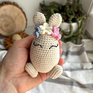 Easter Bunny Egg Crochet Rabbit Egg Toy Easter Bunny Baby Shower ...