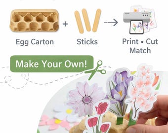 Spring Garden Craft Activity | Flower Matching Game (Digital Download)