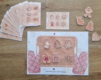 Jogo da memória de gengibre de Natal