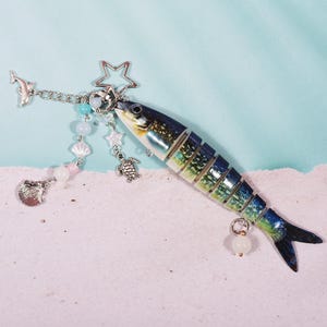 Vary.2 Fisch Schlüsselbund, Fisch locken Schlüsselbund, Schlüsselbund Geschenk, Vatertagsgeschenk