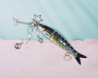 Vary.2 Fisch Schlüsselbund, Fisch locken Schlüsselbund, Schlüsselbund Geschenk, Vatertagsgeschenk