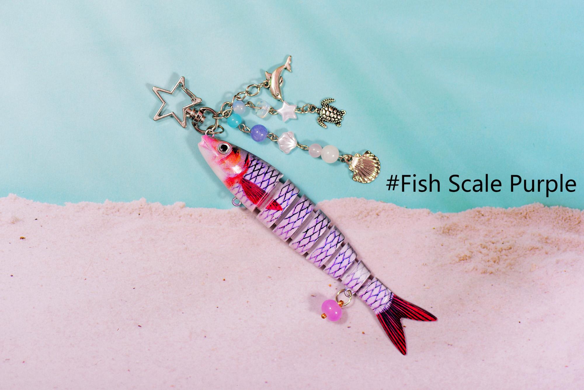 Fish Lure Keychain With Charm, Fish Bait Keychain, Fishing