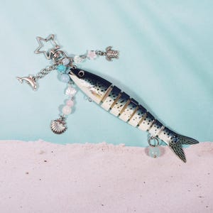 Fisch Schlüsselbund, Fisch locken Schlüsselbund, Schlüsselbund Geschenk, Vatertagsgeschenk