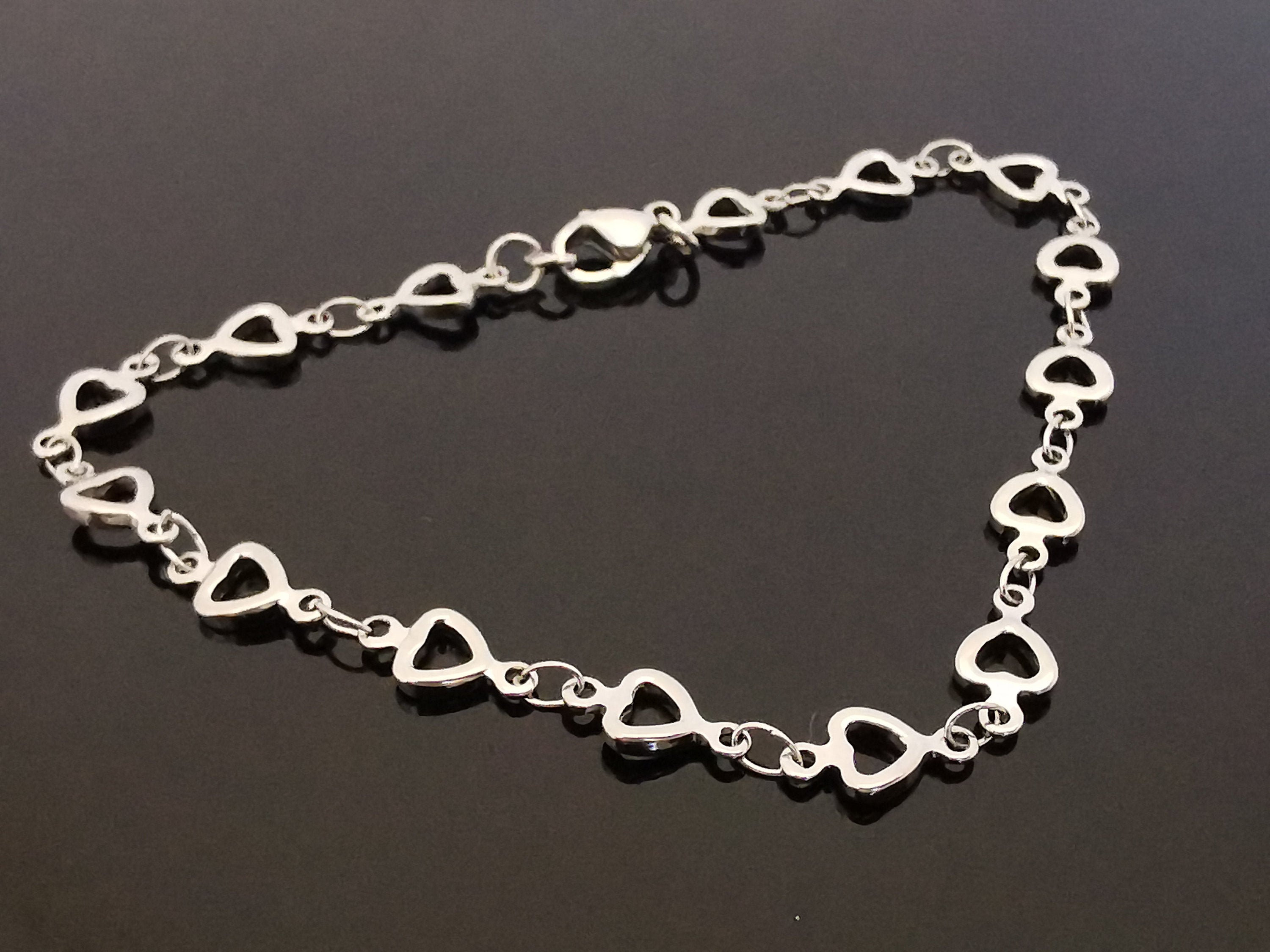 5.3mm Stainless Steel Heart Link Chain Choose Length for Etsy