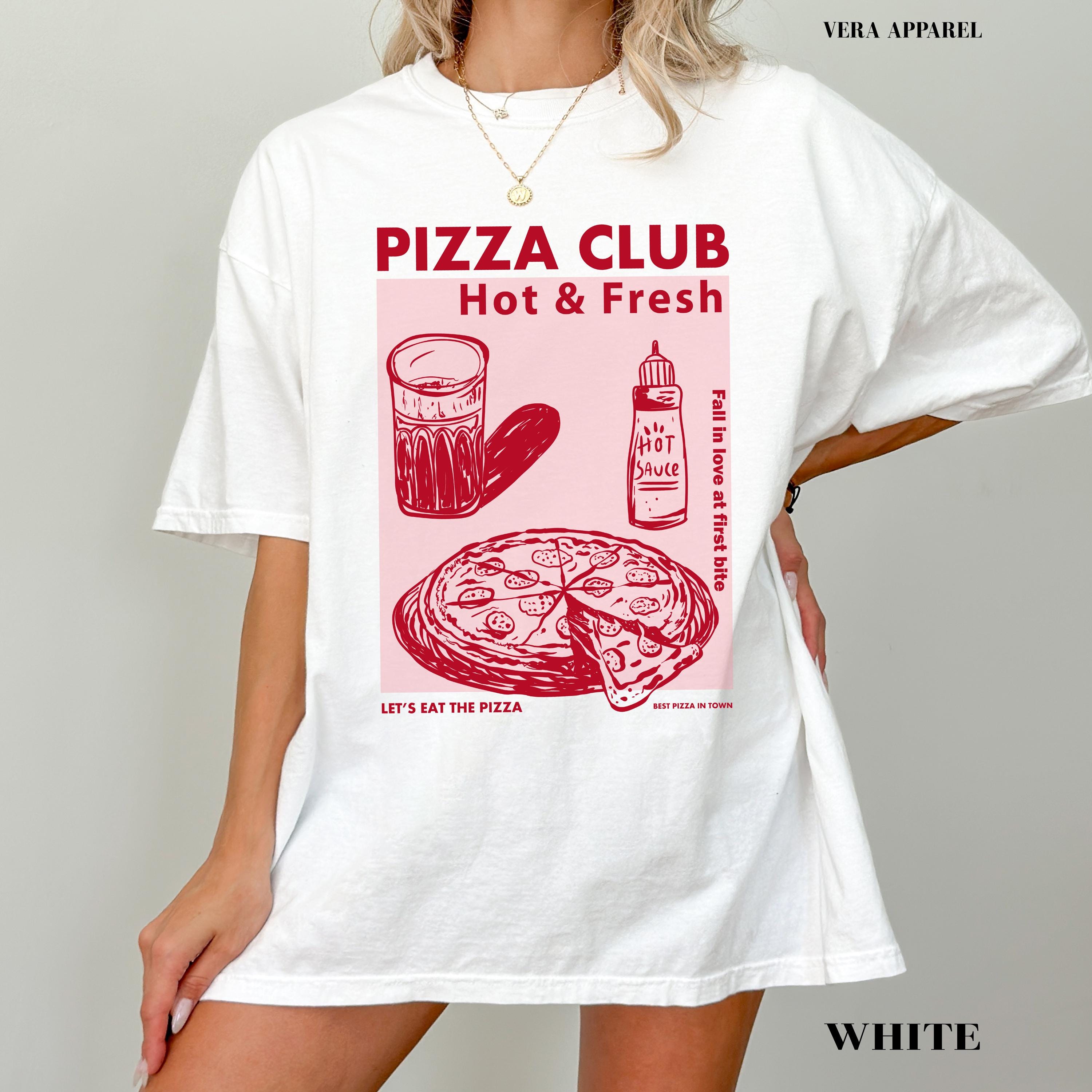 Comfort Colors Pizza Club T-shirt Vintage Style Italian Tee Retro