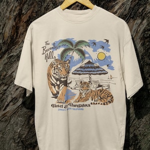 Oversized Beach Shirts Niedliche Boho Vintage Distressed Style T-Shirts Weiche Baumwolle