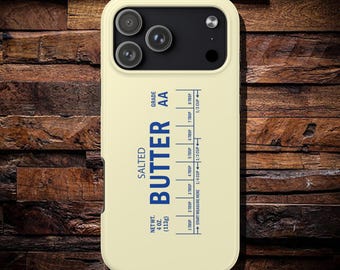 Salted Butter Phone Case - Iphone 17 Pro Max Case - Case for Iphone 16 Cases Aesthetic Phone Case Foodie Gift Baking Gifts Samsung Case cute