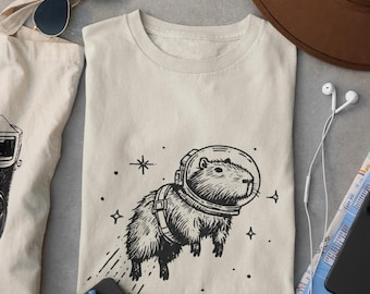 Comfort Colors Funny Capybara Shirt - Funny Graphic Tee Capybaras T-Shirt Silly Womens tshirt meme shirt Comfort Colors Shirt Trendy