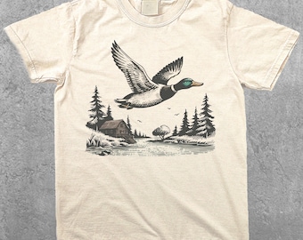 Camiseta de ánade real occidental, camiseta con estampado de pato, camiseta de ánade real, camiseta vintage de animales, camiseta con estampado retro, camiseta estética de animales para mujer