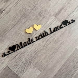 Custom Made With Love Sign – Personalized Metal Kitchen Sign – Housewarming Gift -Kitchen Decor – Gift for Mom or Grandma, Add Your Own Text