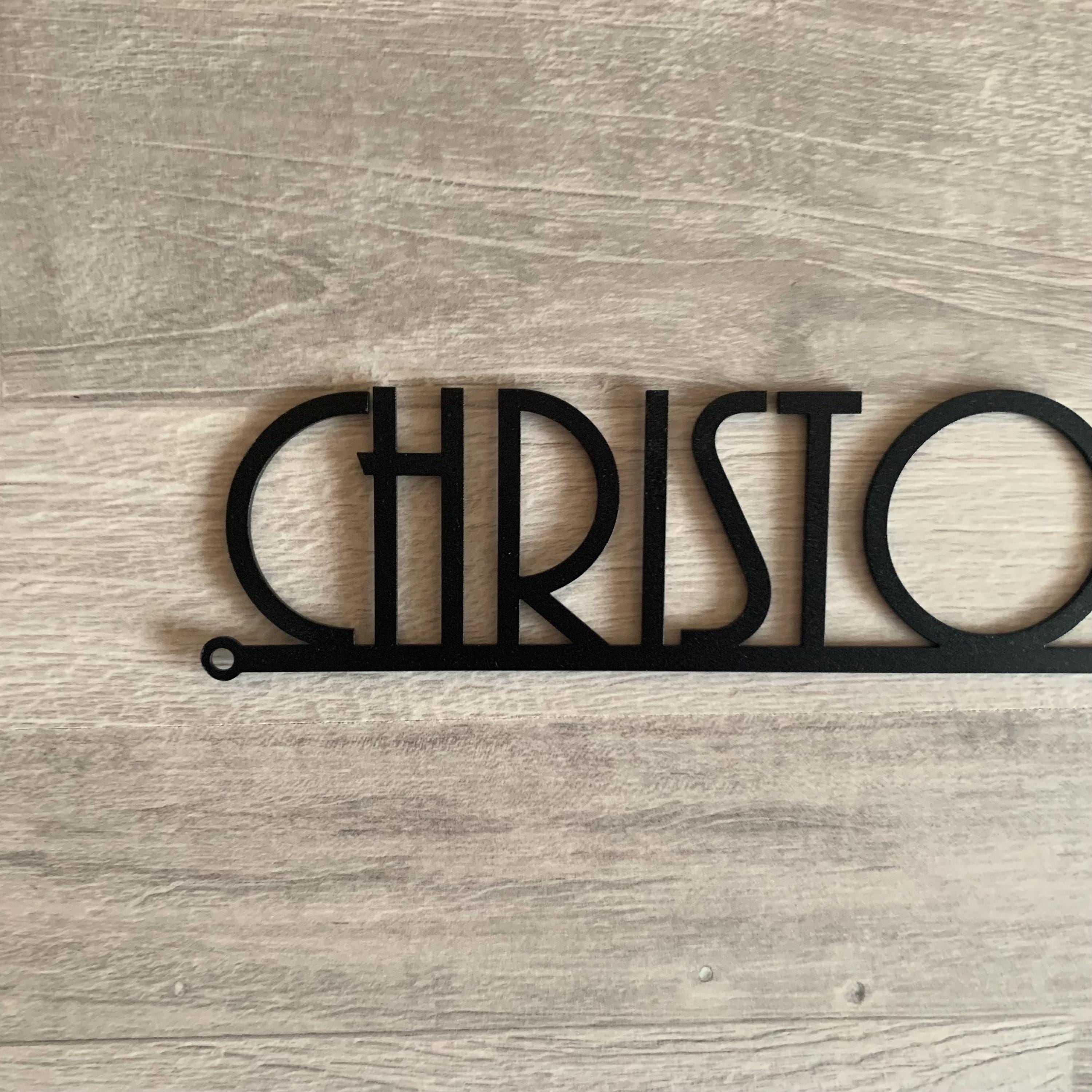 Personalised Metal Door Sign – Custom Text – Any Name/Office/Business – 200mm