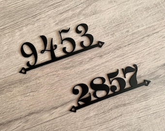 Custom Metal House Number Sign - Personalized Address Numbers & Letters - Front Door Sign