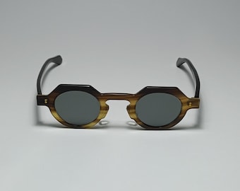 Handmade Natural Buffalo Horn Retro Glasses