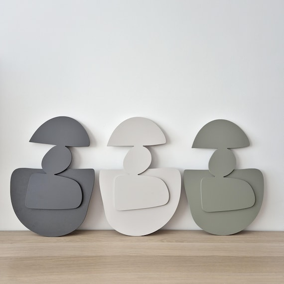 Modern 3D Wall Art: Japandi Style Fungi Relief