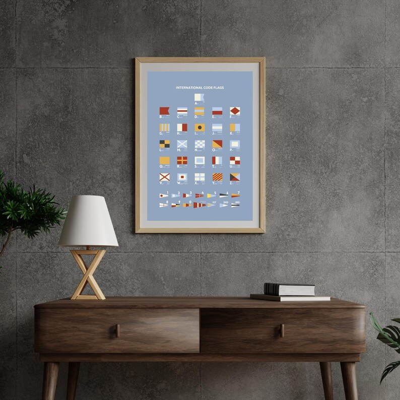Nautical Flags Alphabet & Morse Code Print: Maritime Decor (digital ...