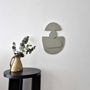 Olive green 3d wall art
