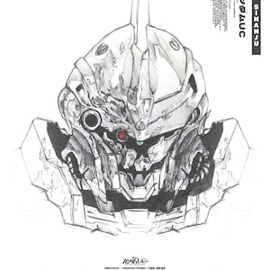 Original Made | Mobile Suit Gundam Unicorn Poster | Sinanju